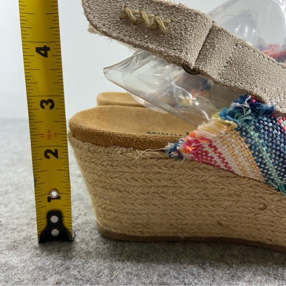 Minnetonka Womens Multi Laredo Breeze Slingback Wedge Sandal Size 7 - Picture 8 of 12